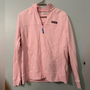 Vineyard Vines Pink Quarter-Zip Pullover